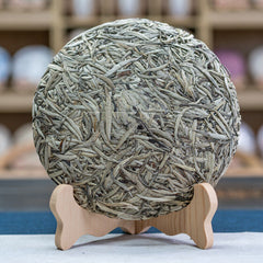 HelloYoung 357g white hair silver needle Yunnan ancient tree tea cake moonlight white tea