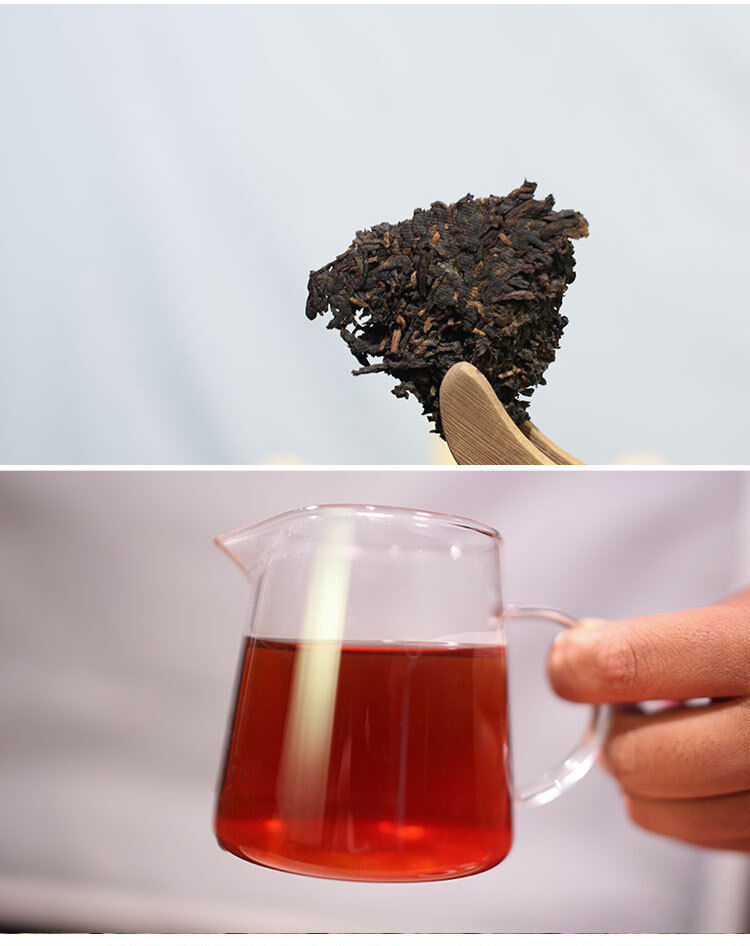 HelloYoung 357g Pu'er Tea Yunnan Pu'er Tea Ripe Tea Cake Yunnan High Mountain Tea Cake