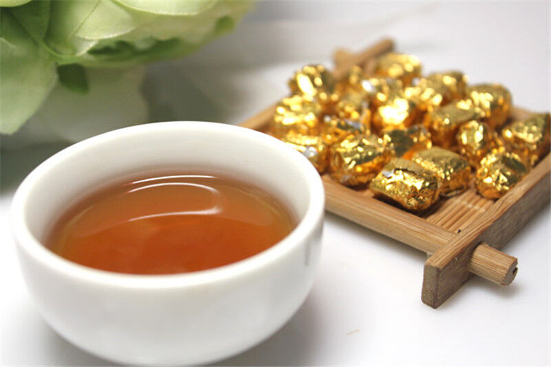 HelloYoung Cooked Pu'er Yunnan Shu Green Food Puer Tea Ripe Cha Gao Cream Puerh 30g 30 Pcs