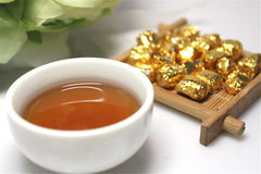 HelloYoung Cooked Pu'er Yunnan Shu Green Food Puer Tea Ripe Cha Gao Cream Puerh 30g 30 Pcs