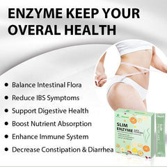 Slimming Tea Enzyme  Herbal Powder Flat Belly Lose Weight Detox Juice Tea 6g*12