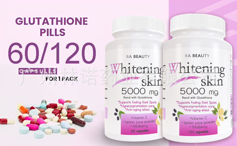 Whitening Skin 5000mg capsule|L-GLUTATHIONE PILLS-60/120caps