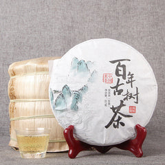 HelloYoung Pu'er Green Tea Cake Pure  Ancient Tree Pu-erh Tea Top Premium Chinese 357g