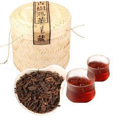 HelloYoung Ancient Tree Bamboo Basket Packing Spring Puer Tea Ripe Puerh Tea Loose Tea 800g