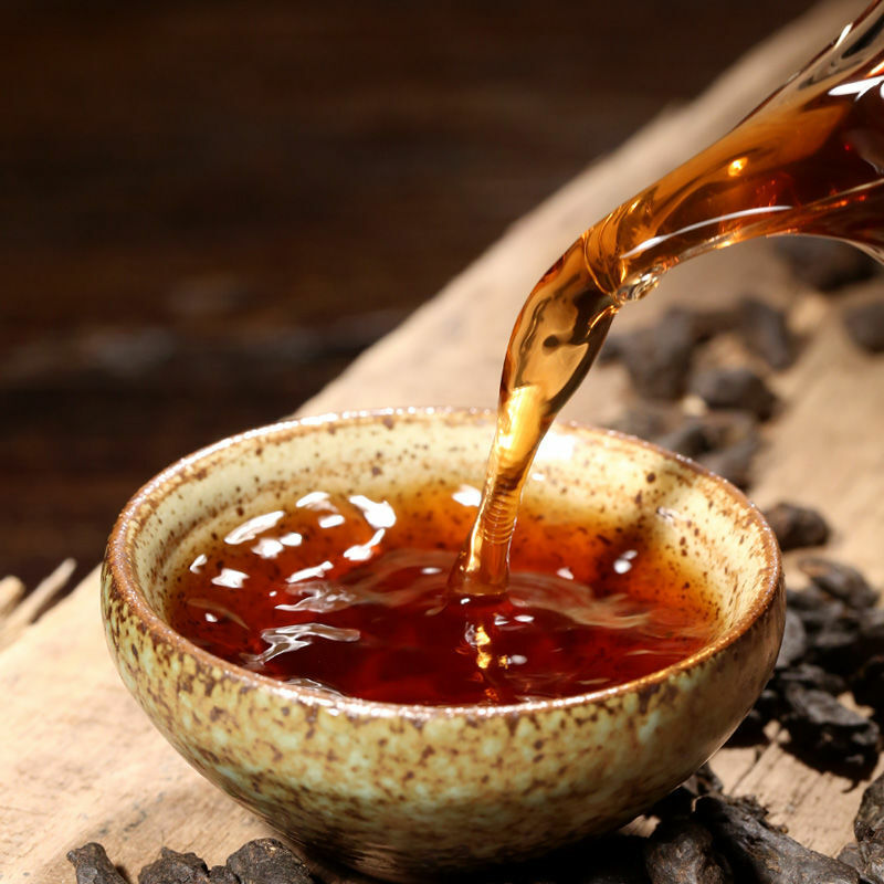 HelloYoung Chinese Pu'er Tea Glutinous Rice Fragrance Pu-Erh Black Tea Cooked Puer Tea 250g
