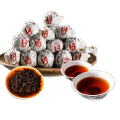 HelloYoung Cooked Tea Black Puerh Tea Premium Puer Tuo Cha Dragon Ball Mini Oyster Yunnan