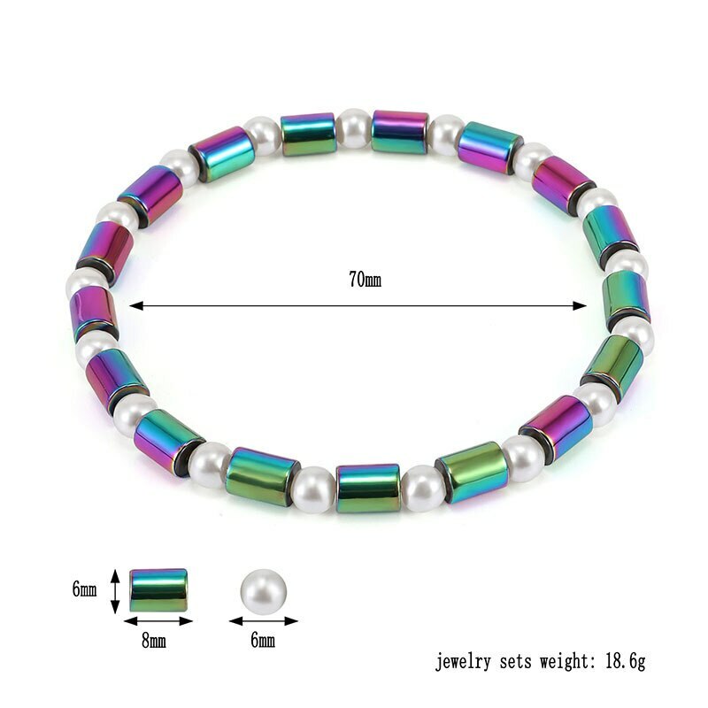 Jewelry Massage Stone Magnetic Therapy Bracelet Anklet Weight Loss Health Care