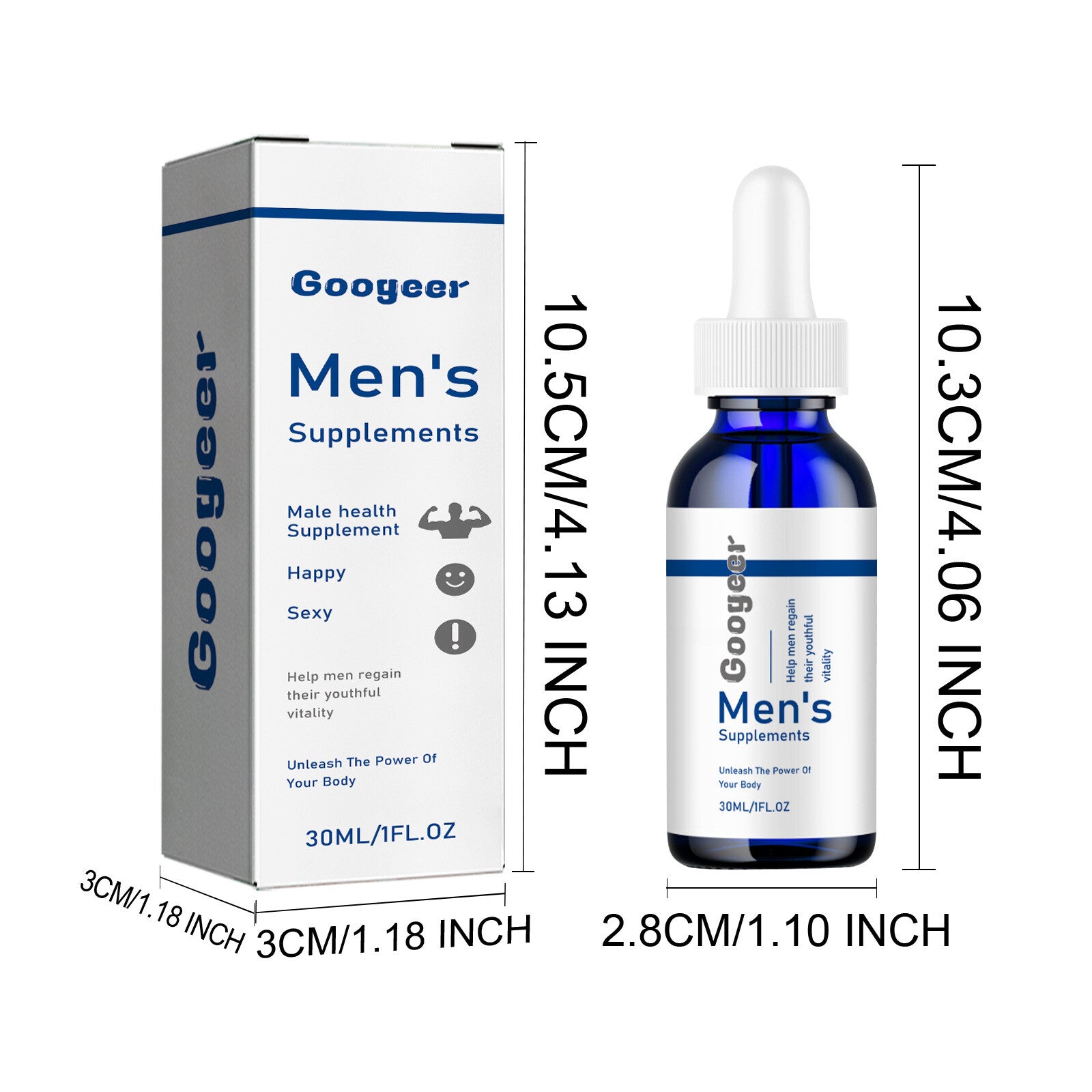 1/3Pcs Male Supplement Drops Male Body Care Supplement  Natural Strengthening