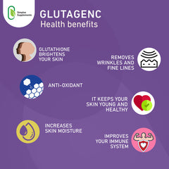 Gluta Genc Glutathion L-Glutathion-Kapseln Anti-Aging Hautaufhellung 60