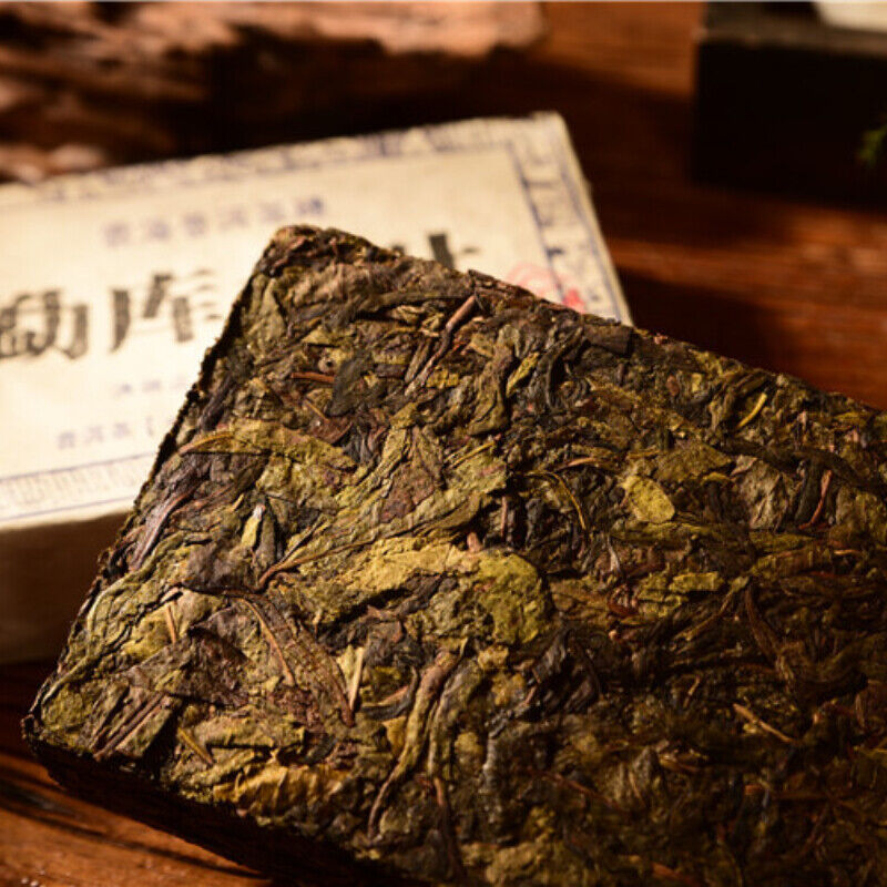 HelloYoung Premium Ancient Tree Green Tea Big Leaf Cha Tea Brick Yunnan Old Pu-Erh Tea 500g