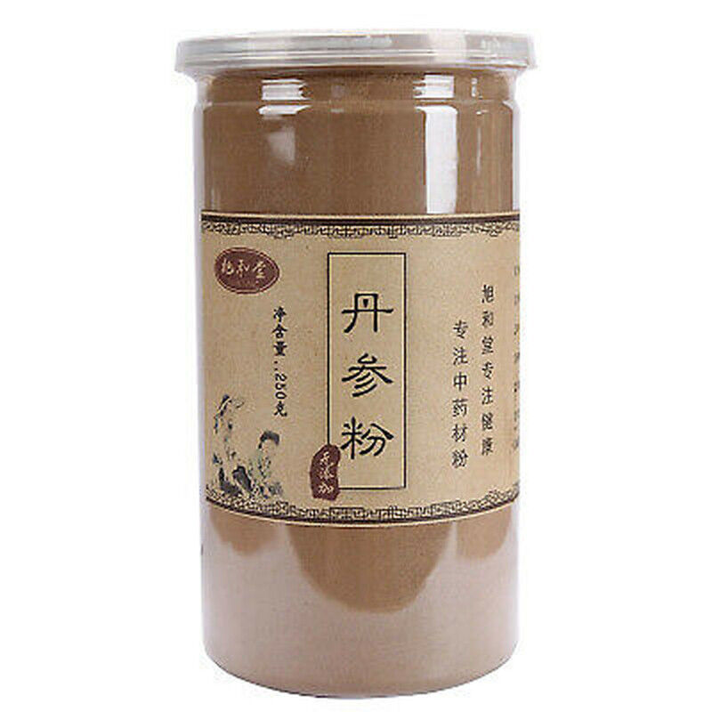 HelloYoung Organic Wild Danshen Powder Dan Shen Herbal Medicine Chinese Salvia Miltiorrhiza