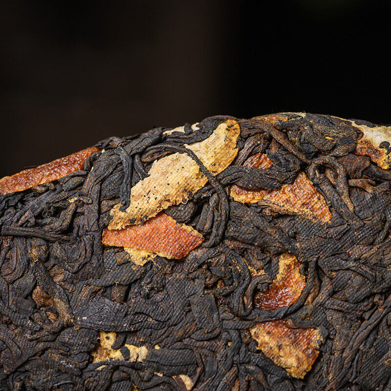 HelloYoung Chenpi Puerh Tea Ripe Tea Cake Domain State Ancient Tea 357g/12.59oz