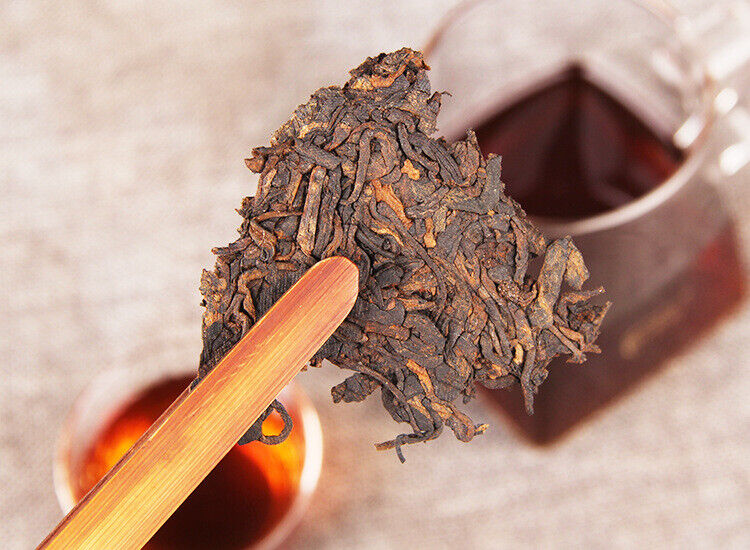 357g Aged Pu'er Tea Palace Chen Yun Ripe Tea Arbor Qizi Cake Tea Cake