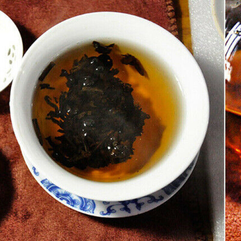 HelloYoung Ripe Pu-Erh Tea Cake 357g Ancient Tree Black Tea Gift Yunnan Puerh Tea 7598