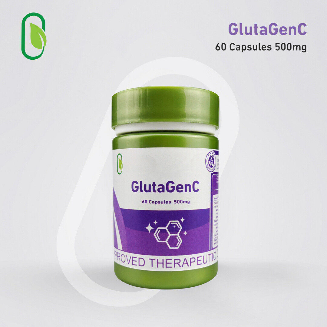 Gluta Genc Glutathion L-Glutathion-Kapseln Anti-Aging Hautaufhellung 60