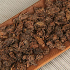 HelloYoung Muzhi Pearl Lao Cha Tou Shu Puer Tea Yunnan Mini Old Ripe Puer Tea 200g