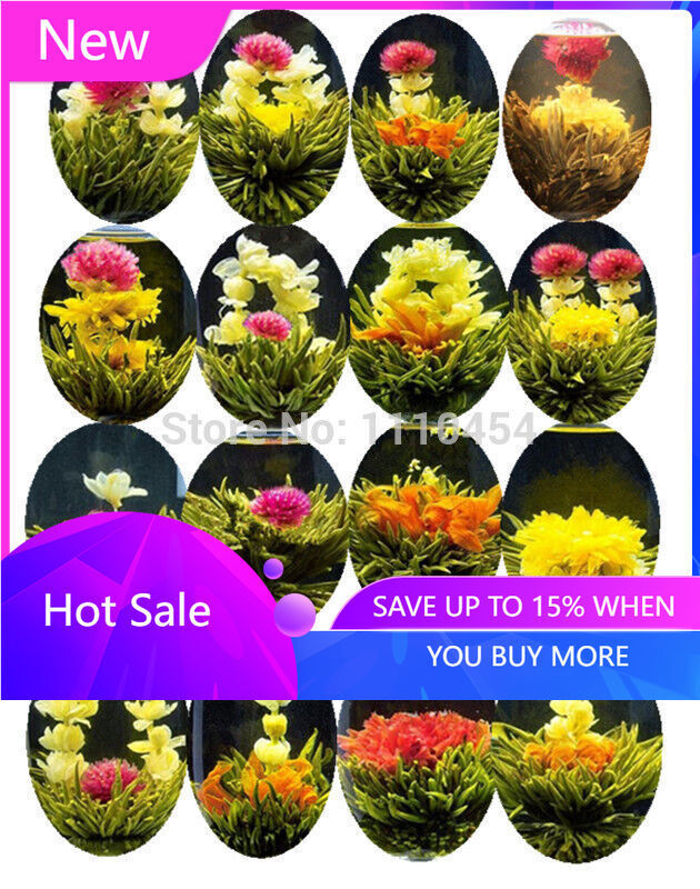 16 Kinds of Handmade Blooming Flowers Tea Herbal Tea Great Fragrant Health Food