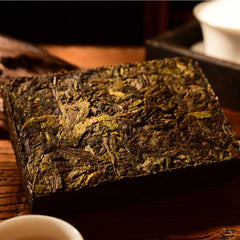 HelloYoung Premium Ancient Tree Green Tea Big Leaf Cha Tea Brick Yunnan Old Pu-Erh Tea 500g