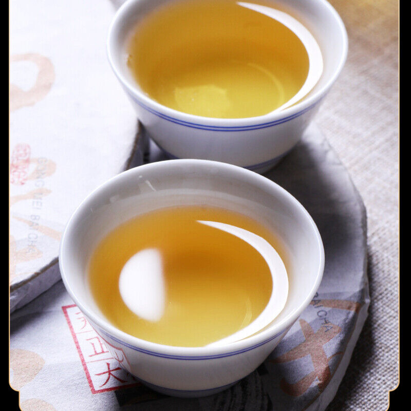 HelloYoung 200g Big Leaf Weight Loss Healthy Drink White Tea Cake Top Yunnan Old White Tea