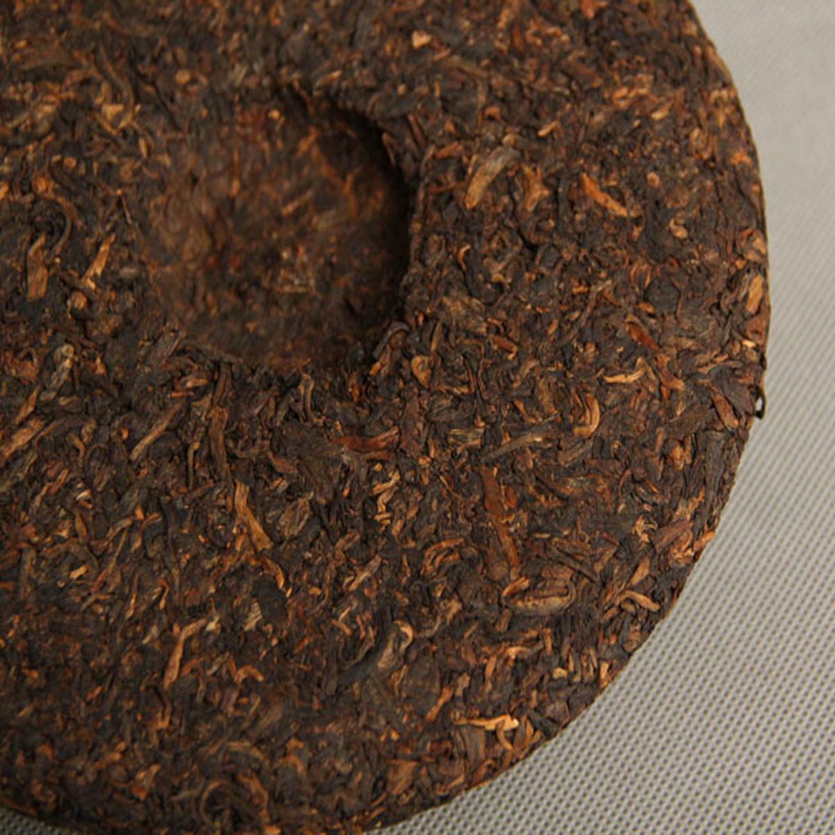 Cooked Puerh Tea Cake Full Fermented Banzhang Golden Bud Ripe Shu Puer Tea 357g