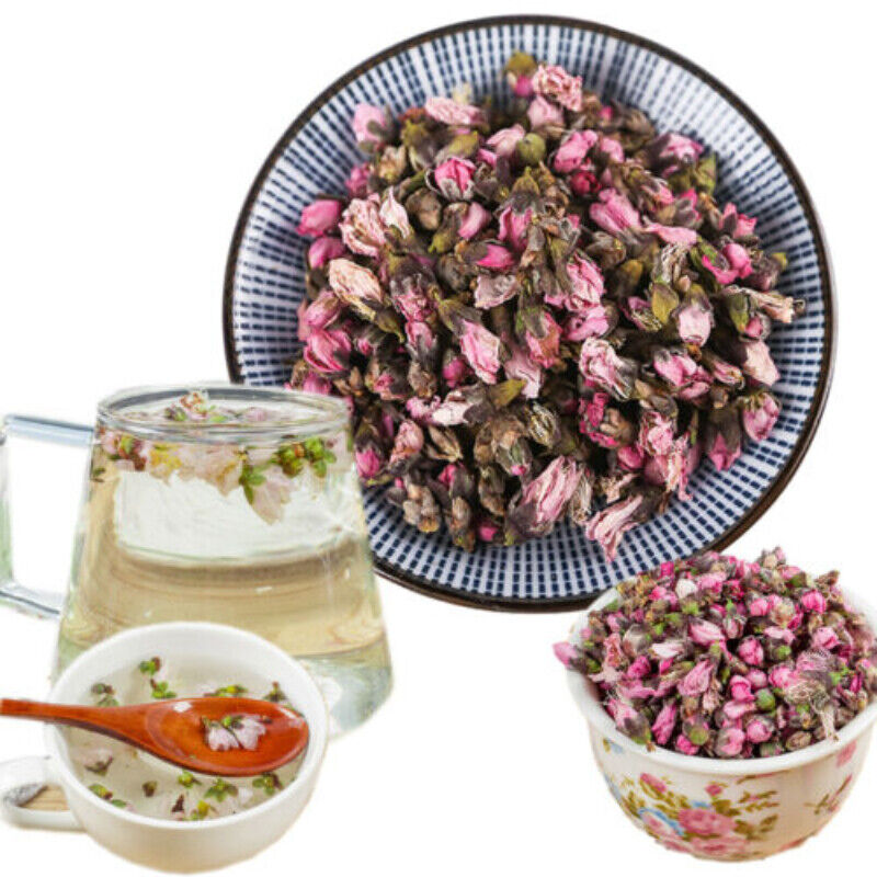 HelloYoung Ecology Tea Chinese Dried Peach Flower Tea Bulk Peach Blossom Fresh Health Care