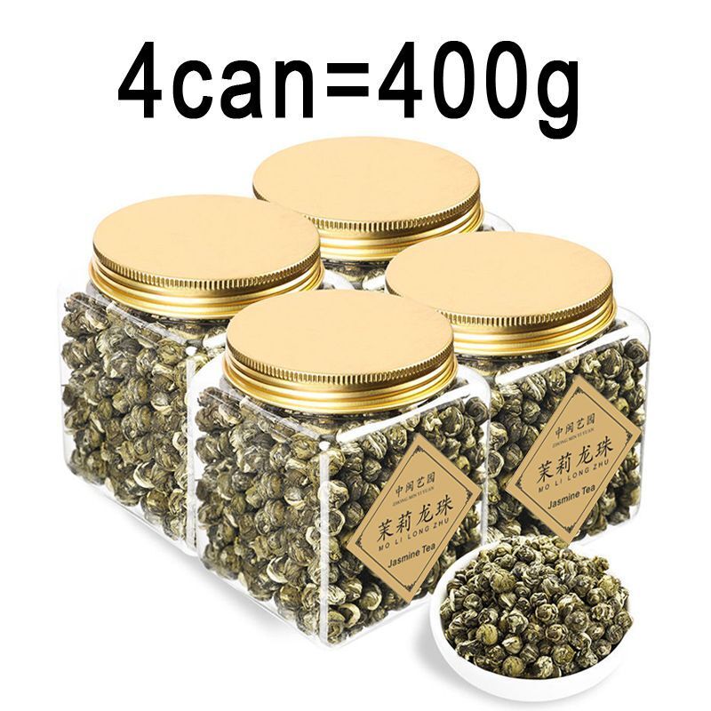 HelloYoung New Jasmine Tea Canned Natuiral Organic Jasmine Drago Pearl  Longzhu 125g
