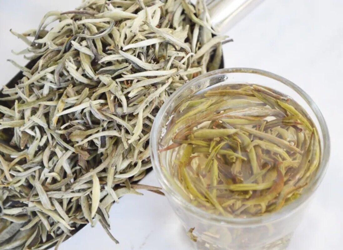 HelloYoung 2023 New White Tea Natural Organic Tea Baihaoyinzhen Silver Needle Tea 100g