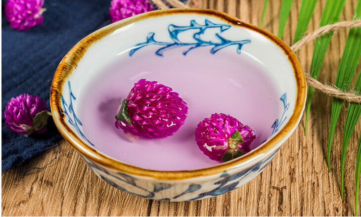 HelloYoung Flos Gomphrena Globosa Flower Tea Traditional Preserved Flower Tea