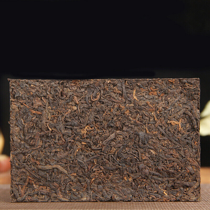 HelloYoung Ancient Tree Aged Tea Mellow Black Tea Menghai Golden Brick Ripe Pu'er Tea 250g