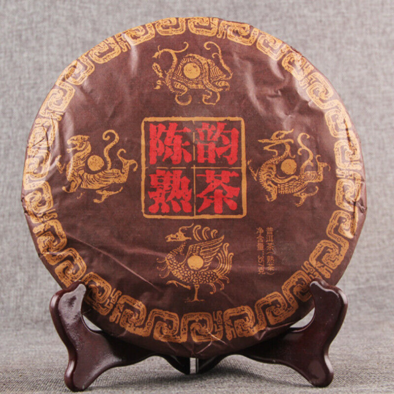 HelloYoung Healthy Drink Top Yunnan Menghai Chen Yun Ripe Pu'er Tea Chinese Pu-Erh Tea 357g
