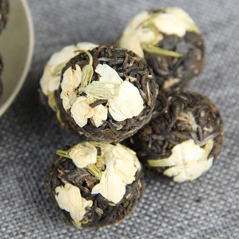 HelloYoung Jasmine Pu'er Dragon Ball Yunnan Cha Tea Ancient Tree Flower Pu-erh Tuocha 500g