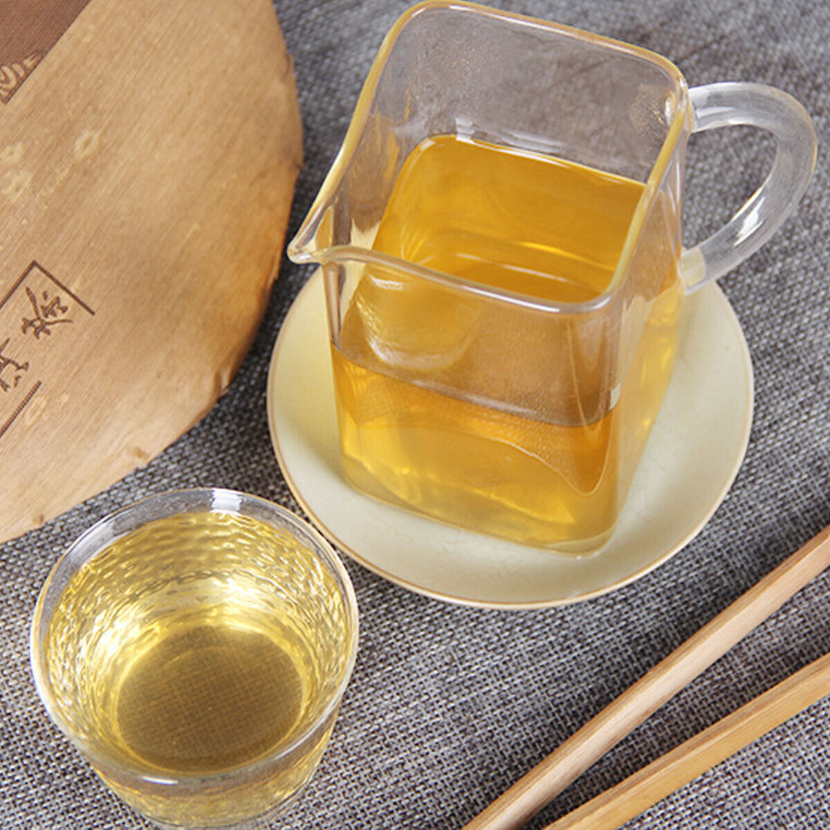HelloYoung BanZhang Collectibles Sheng Puer Tea Premium Cha Hand-made Pu-erh Tea Cake 357g