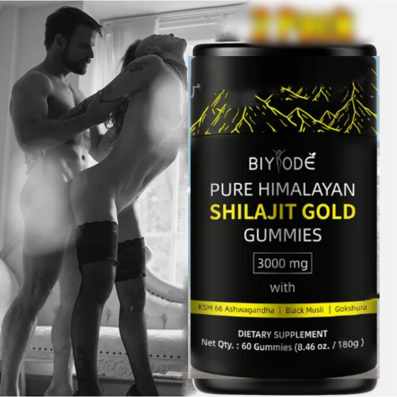 Pure Himalayan Shilajit Gummies Immune Support with Ashwagandha,Chaga Mushroom