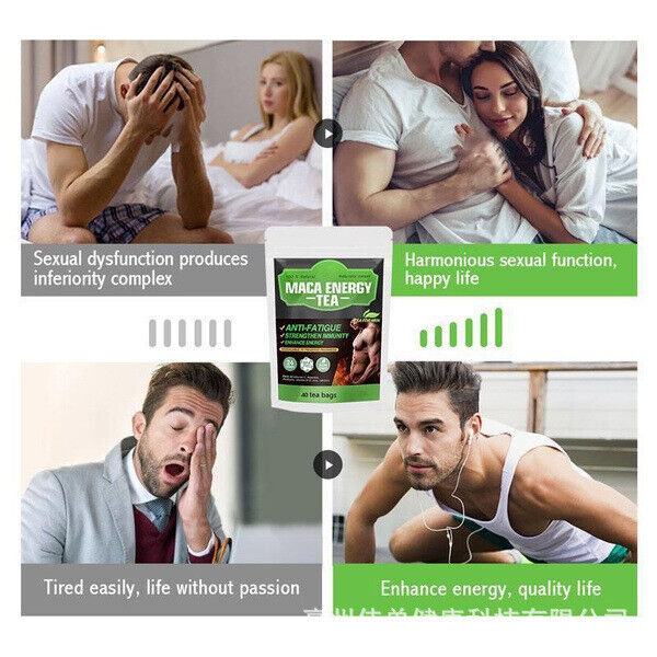 Refreshing and Healthy Latest Natural Maca Energy Man Tea 40 Tea Bags
