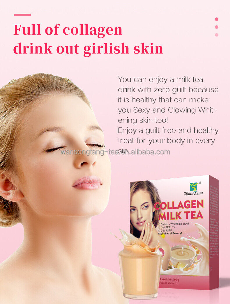 Collagen Tea Beauty Instant Collagen Powder Nutritional Supplement 10g*10bags