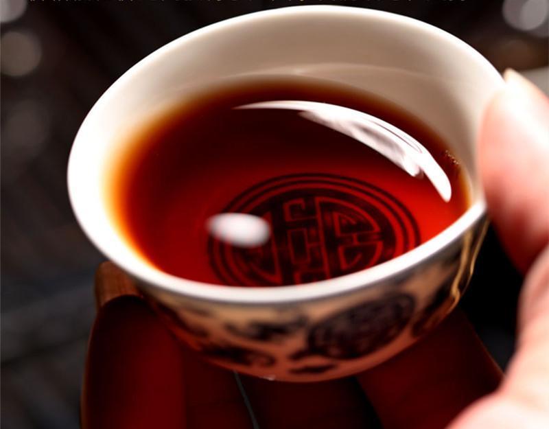 HelloYoungYunnan 357g Pu-erh Tea Puerh Ripe Tea Wishful Tea-cake Top Class Cooked Shu HelloYoung Tea