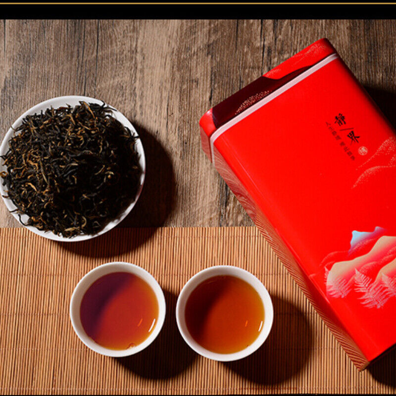 HelloYoung 250g Yunnan Golden Buds Iron Canned Gift Tea Loose Leaf Black Tea Dian Hong Tea