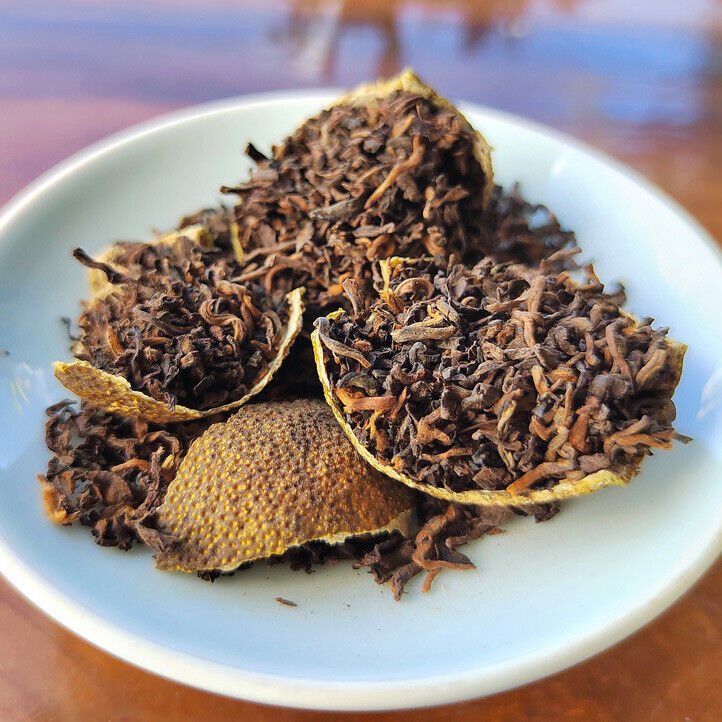 HelloYoung Pu'er Cooked Tea Black Tea Xinhui Small Green Oranges Tangerine Peel 500g