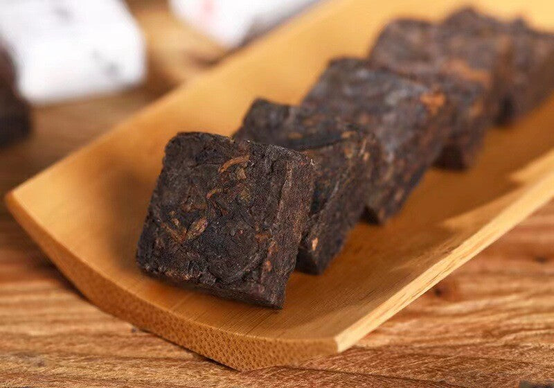 500g Yunnan Small Square Brick Pu'er Tea Banzhang Brick Tea Aged Pu'er