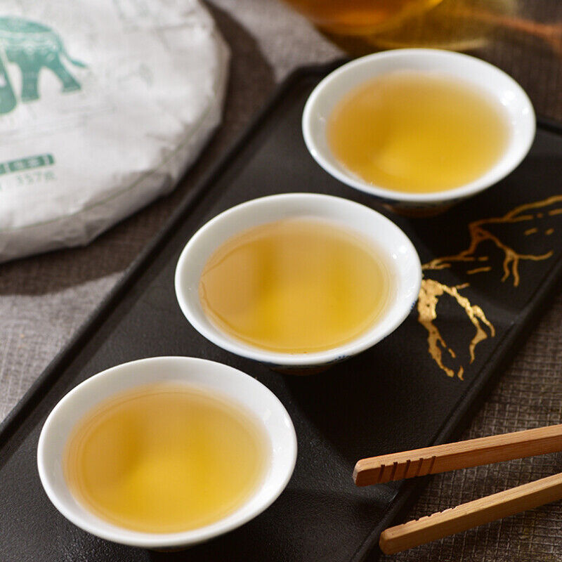 HelloYoung Green Tea Health  Natural Big Leaf Pu'er Yunnan Spring Pu-Erh Tea 357g