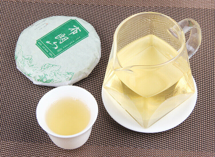 HelloYoung 100g Pu-erh Raw Tea Cake 普洱生茶饼布朗山普洱七子饼圆茶生饼100克小饼茶叶