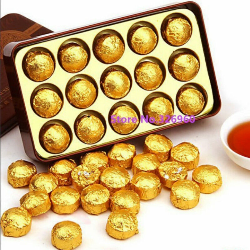 15 Pcs 185g Cooked Pu Er Tea Black Tea Gift Packing  Pu-erh Tea Tin Box Puer Tea