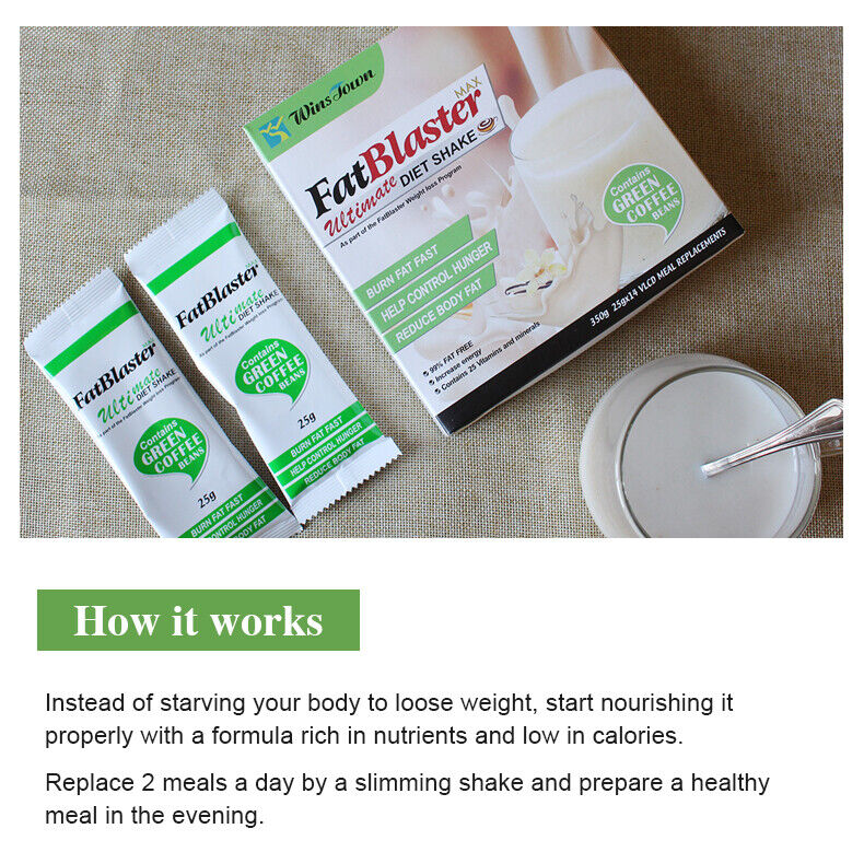 Fat Blaster Weight Loss Control Food Supplement Meal Replacement Powder Coffee