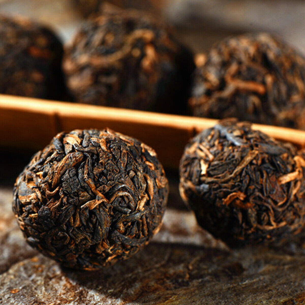 HelloYoung Cooked Tea Black Puerh Tea Premium Puer Tuo Cha Dragon Ball Mini Oyster Yunnan
