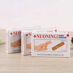 诺宁创口贴无菌止血创可贴一次性医用伤口贴100片/盒Nuo Ning Chuang Ke Tie Wu Jun Zhi Xue Chuang Ke Tie