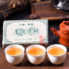 HelloYoung Natural Menghai Big Leaf Pu'er Tea Yunnan Green Tea Pu-Erh Cha Tea Bricks 1000g