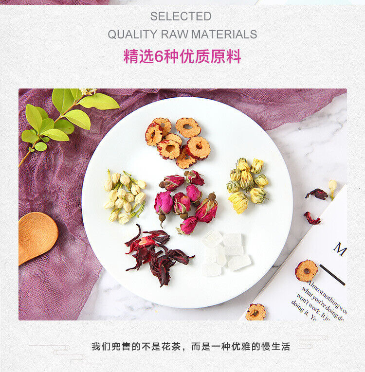 HelloYoung Rose Luoshen Wholesale Flower Tea Chrysanthemum Red Date Sliced Flower Tea
