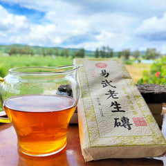 HelloYoung Yiwu Original Old Tree Tea Brick Healthy Drink Top-Grade Pu'er Tea Brick 200g