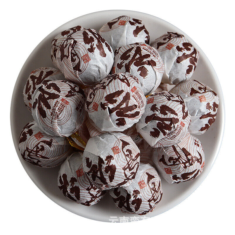 Yunnan Pu'er Tea Icelandic Ripe Dragon Pearl 8g Ripe Tea Thin Slices 500g