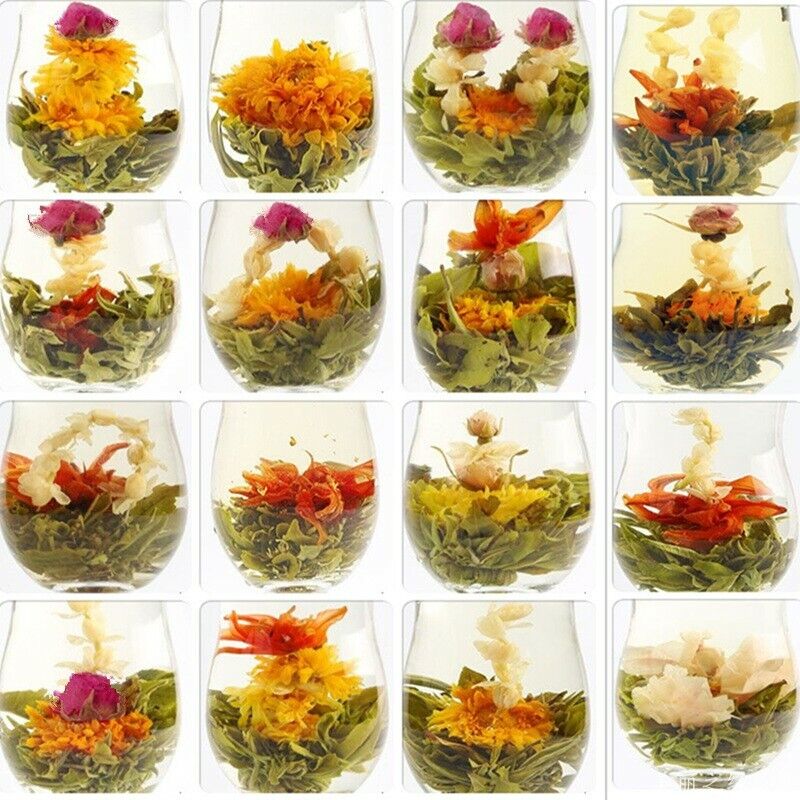 HelloYoung Chinese Blooming Flower Tea Handmade Flower Tea Ball Ecology Herbal Tea 20 Pcs
